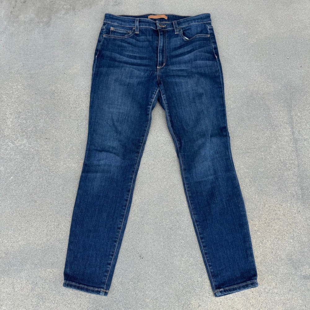 Joes Jeans The Charlie High Rise Skinny Ankle Dark Wash Denim Jeans W30